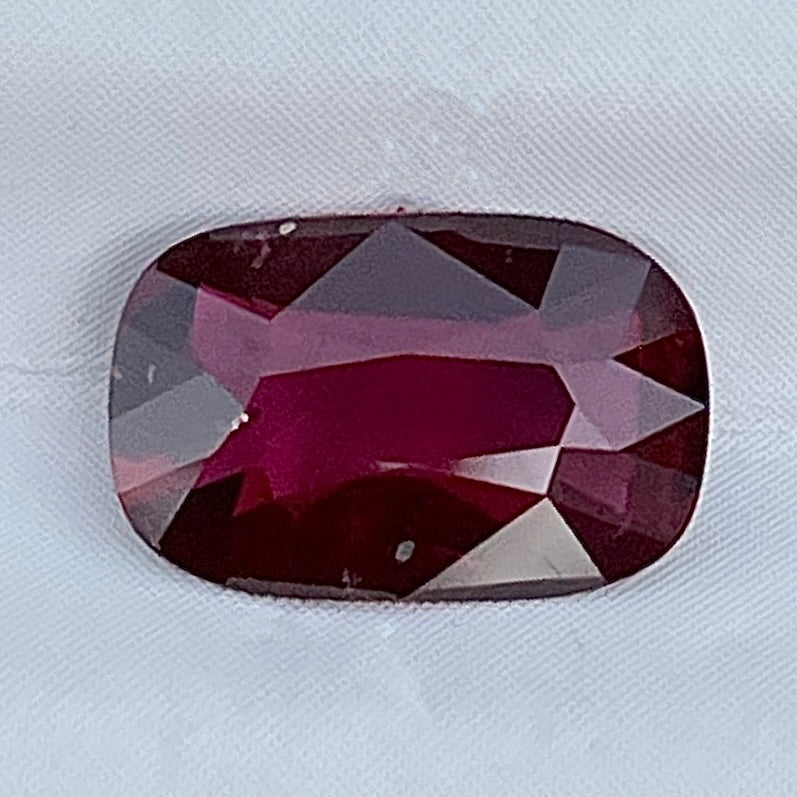 Not Enhanced Natural Ruby 1.23 Cts Cushion