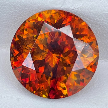 Natural Fire Sunset Orange Sphalerite 30.35 Cts Round Cut Loose Gemstone