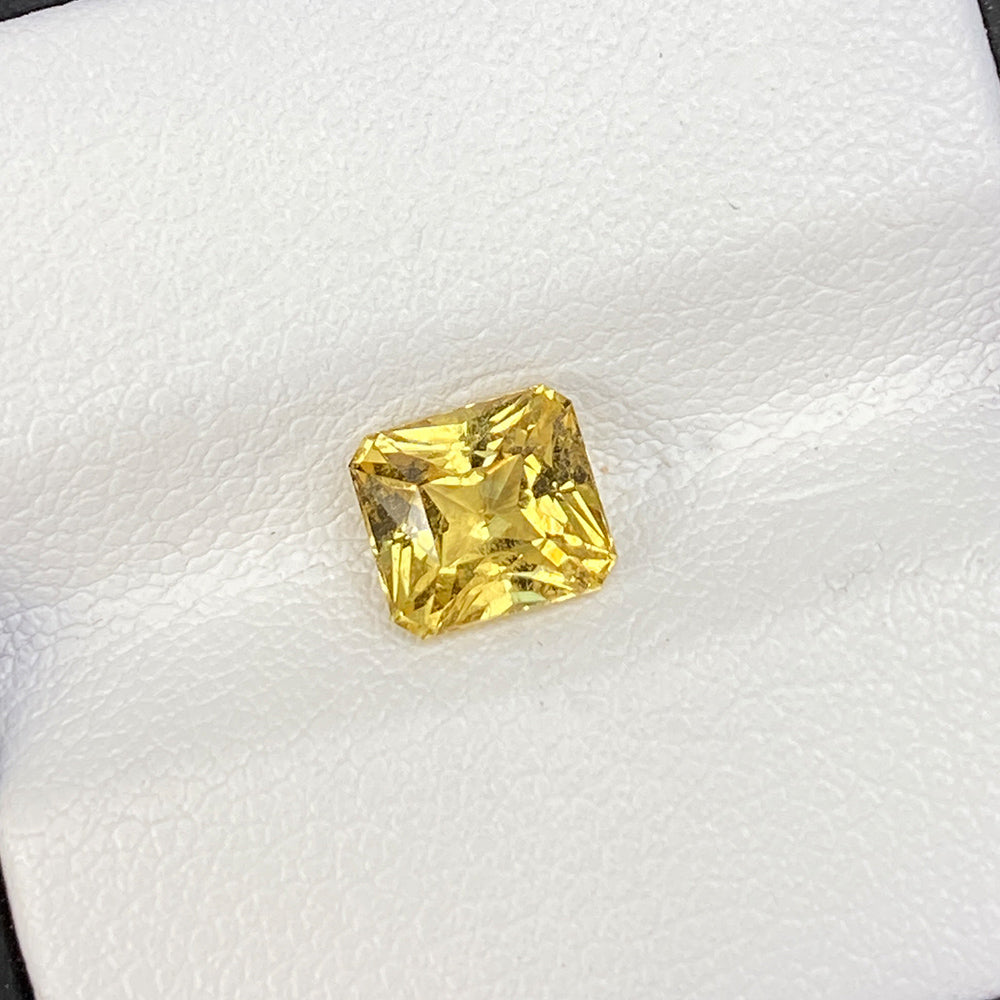 Natural Yellow Chrysoberyl 1.52 Cts Octagon Sri Lanka Cut Loose Gemstone